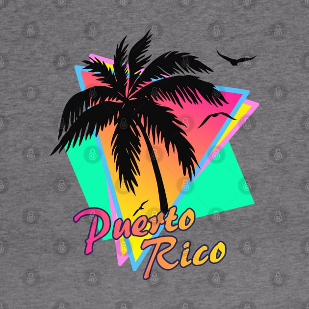 Puerto Rico Cool 80s Sunset by Nerd_art